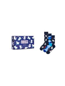Носки Happy Socks 3-Pack Animal синий  Gift Set, синий
