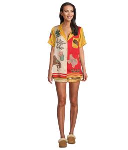 Пижама Show Me Your Mumu Home And Away Pajama Set, цвет Lone Star Silky