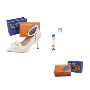 WOXXXN Стройные каблуки на высоком каблуке женские экрю высотой 8 см, цвет Ecru 8CM