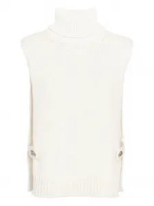 Вязаный жилет с высоким воротником Barrie, нейтральный