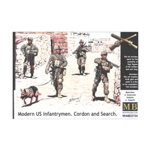 Солдаты США - Кордон и поиск (2-е издание), Modern Era Models (1:35) (Master Box)