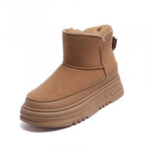 Короткие зимние сапоги для женщин JOHLIN DREAM, коричневый