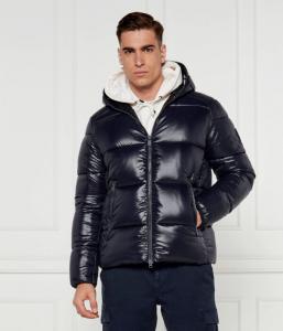 Куртка мужская Save The Duck глянцевая с капюшоном, синий