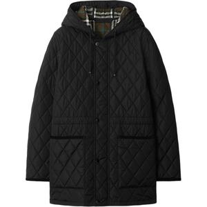 Burberry Куртка утепленная с капюшоном, Black