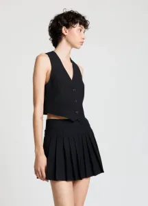 Короткая рубашка без рукавов на пуговицах Calliope, Ultrablack