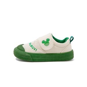 Низкие повседневные кроссовки серии Mickey с противоскользящей подошвой и износостойкой амортизацией для детей от 3 до 7 лет Disney, зеленый