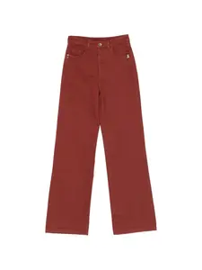 Прямые джинсы с завышенной талией Patrizia Pepe, красный