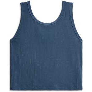 Женская ребристая бамбуковая майка Free Fly, Pacific Blue