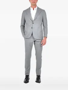 Костюм в тонкую полоску на пуговицах Franzese Collection, серый