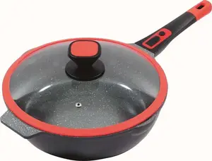 Сковорода King Click-Grip со съемной ручкой, черный / красный