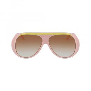 Розовые пластиковые солнцезащитные очки Longchamp