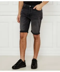 Джинсовые шорты 634 Tapered fit Hugo, серый