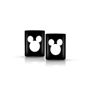 Роскошный старинный набор хрустальных двойных стаканов с изображением Микки Мауса Disney от JoyJolt