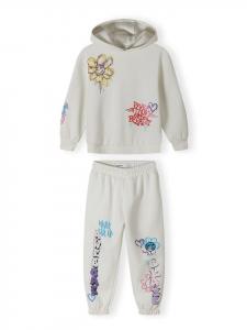 Minoti Комплект из 2 предметов: спортивный костюм 20, флис 55, белый