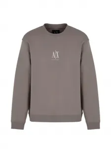 Свитшот с логотипом Armani Exchange, серый