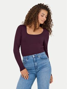 Блузка slim fit Lea 15302647 Only, фиолетовый