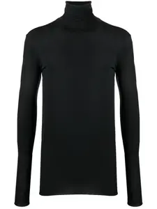 Футболка с высоким воротником и длинными рукавами SAPIO, черный