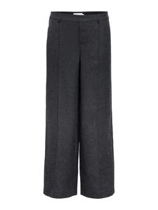 Широкие брюки со складками OBJECT OBJBea Lisa, антрацит