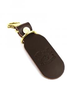 Кожаный брелок с логотипом Il Bisonte