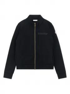 Спортивный костюм с принтом логотипа Moncler Enfant, черный