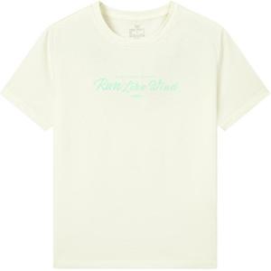 361° Футболка женская cream white с круглым вырезом, тонкая, прямого кроя