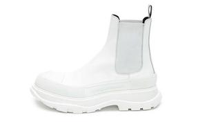 Ботинки Tread Slick Chelsea из кожи Triple White Alexander Mcqueen