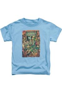 Винтажная футболка с коротким рукавом Justice League of America No 212 для детей Gildan, синий