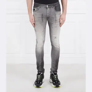 Джинсы узкого кроя John Richmond, серый
