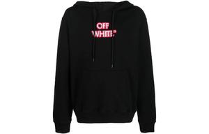 Толстовка мужская Off-White, черный / бело-розовый