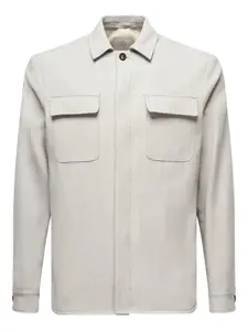 Куртка-рубашка с карманами Eleventy, серый