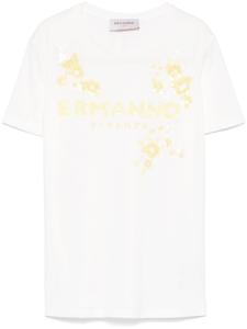 ERMANNO FIRENZE футболка с пайетками, белый