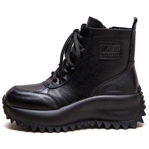 MATA Мартин Бутс женские кофейно-черные, цвет Black