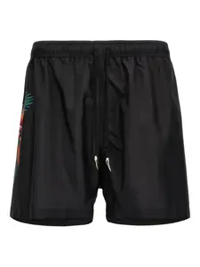 Плавки-шорты с принтом Roberto Cavalli, черный