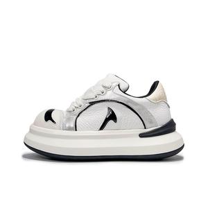 Амортизация, устойчивость к истиранию, увеличивающие высоту низкие классические скейтборд кроссовки women's Medd, белый