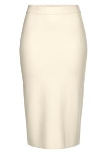Юбка до колена LASCANA Strick, светло бежевый
