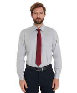 Мужская однотонная приталенная рубашка Alfani, Misty Harbor