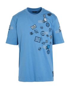 Футболка Fendi, серо-голубой