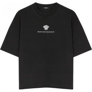 Футболка Medusa Milano с вышивкой VERSACE, черный