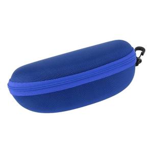 Сумка для очков на молнии, простая портативная сумка для хранения очков 7,09 x 3,15 x 2,56 дюйма Unique Bargains, синий