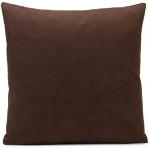 Декоративная подушка Darco Uni, 1 шт., размеры: 45 x 45 см, с наполнителем Gözze, шоколадный/однотонный