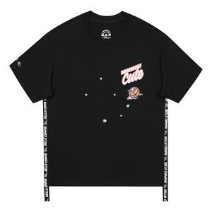 Футболка Minions Collaboration Collection Unisex Crew Neck тонкая прямая посадка 361°, basic черный