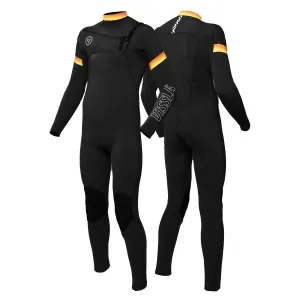 Семисезонный гидрокостюм с полной молнией на груди для мальчиков VISSLA, Black