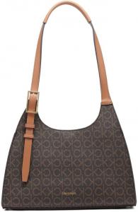 Сумка-мессенджер Calvin Klein Quill с тремя отделениями, Brown/Khaki/Caramel