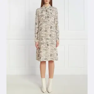 Платье с добавлением шелка Marc Cain, бежевый