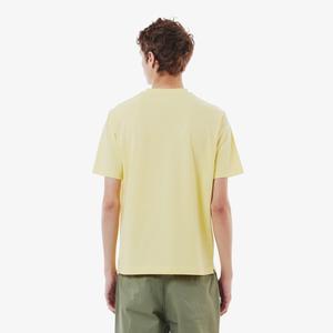 Футболка LACOSTE Мужская футболка с коротким рукавом и изображением часов в контуре, бледно-желтый