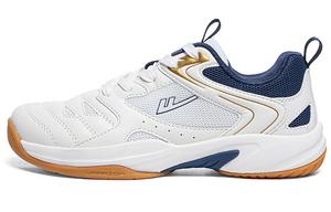 Боец серии Wing противоскользящие износостойкие дышащие легкие низкие кроссовки унисекс белый темно-синий