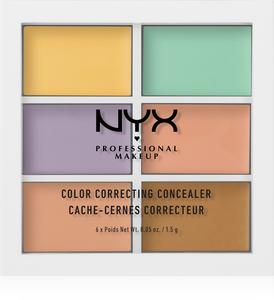 Палитра для коррекции цвета Nyx Professional Makeup, atspalvis 04 6× 1,5 гр