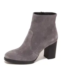 Итальянские кожаные ботильоны Tod'S, серый