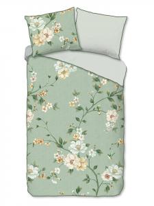 Комплект постельного белья из сатина "Sizena" бирюзового цвета Descanso, 200x200/220 см