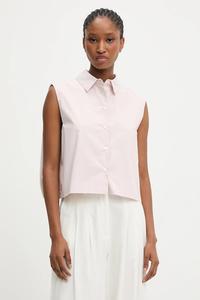 Хлопковая блузка Answear.Lab, розовый